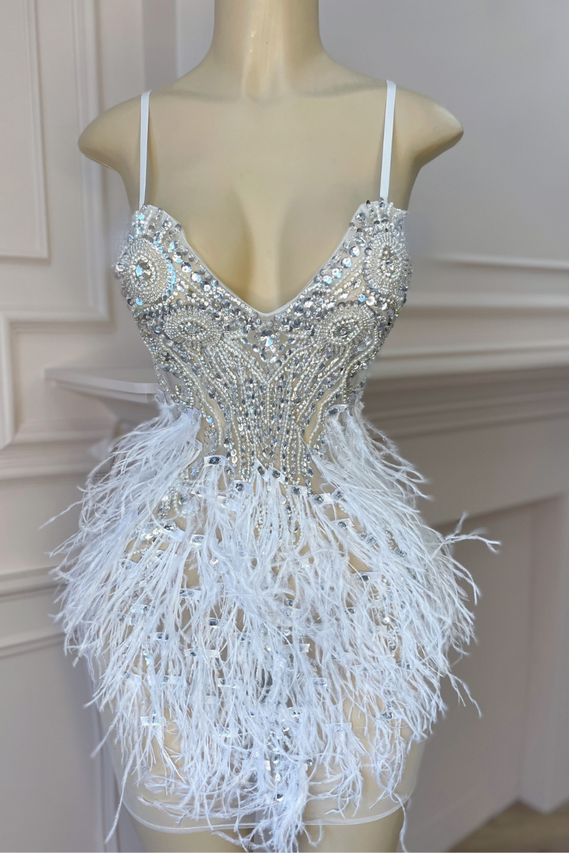 Cruella Feathered Dress